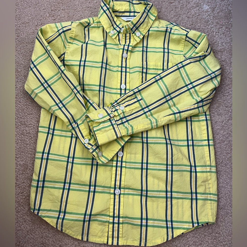 Janie and Jack Size 5 Button Down